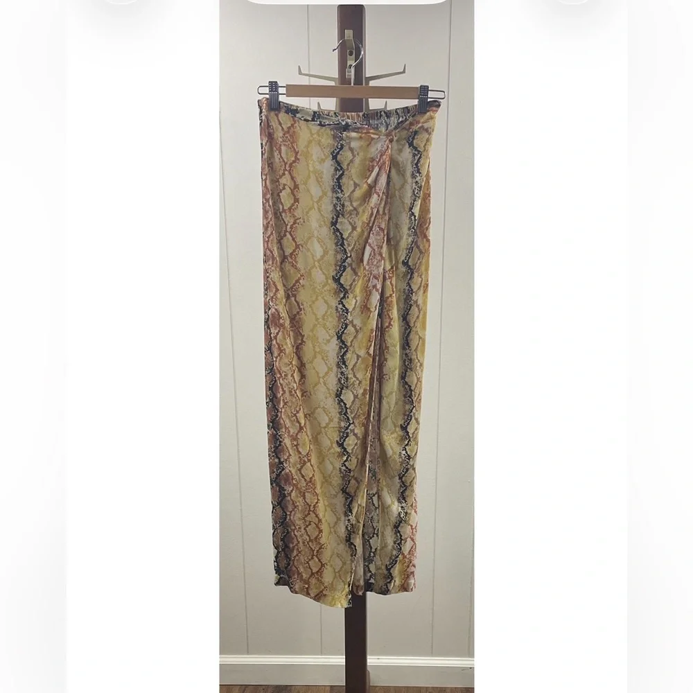 L*Space‎ Pretty In Python Mia Cover Up Sarong Skirt